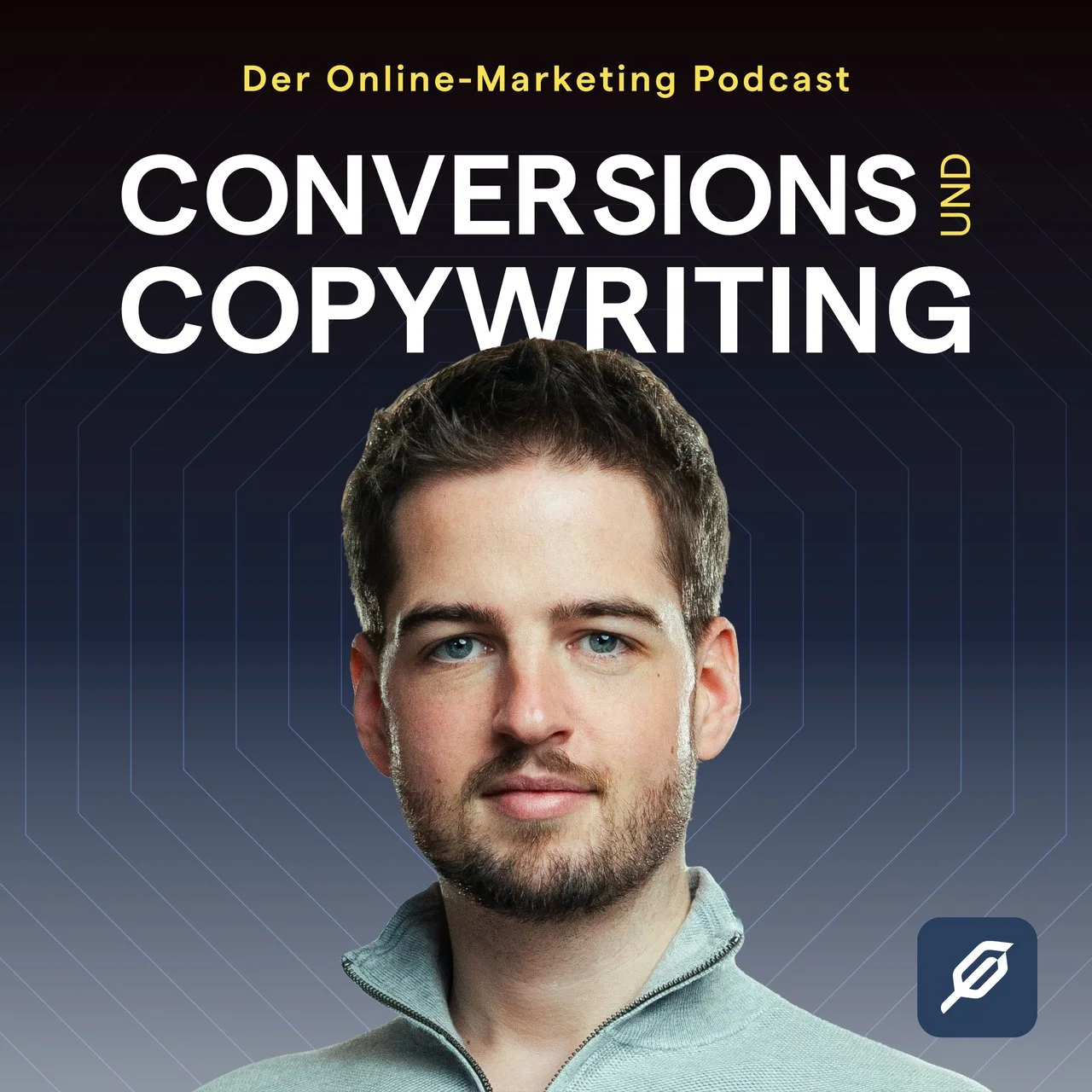 Cover des Conversions & Copywriting Podcasts mit Tim Gelhausen